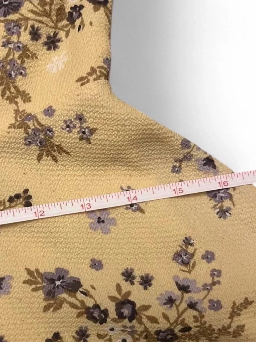Knitworks Women’s XS Cottagecore Yellow and Purple Floral Fit-and-Flare Dress